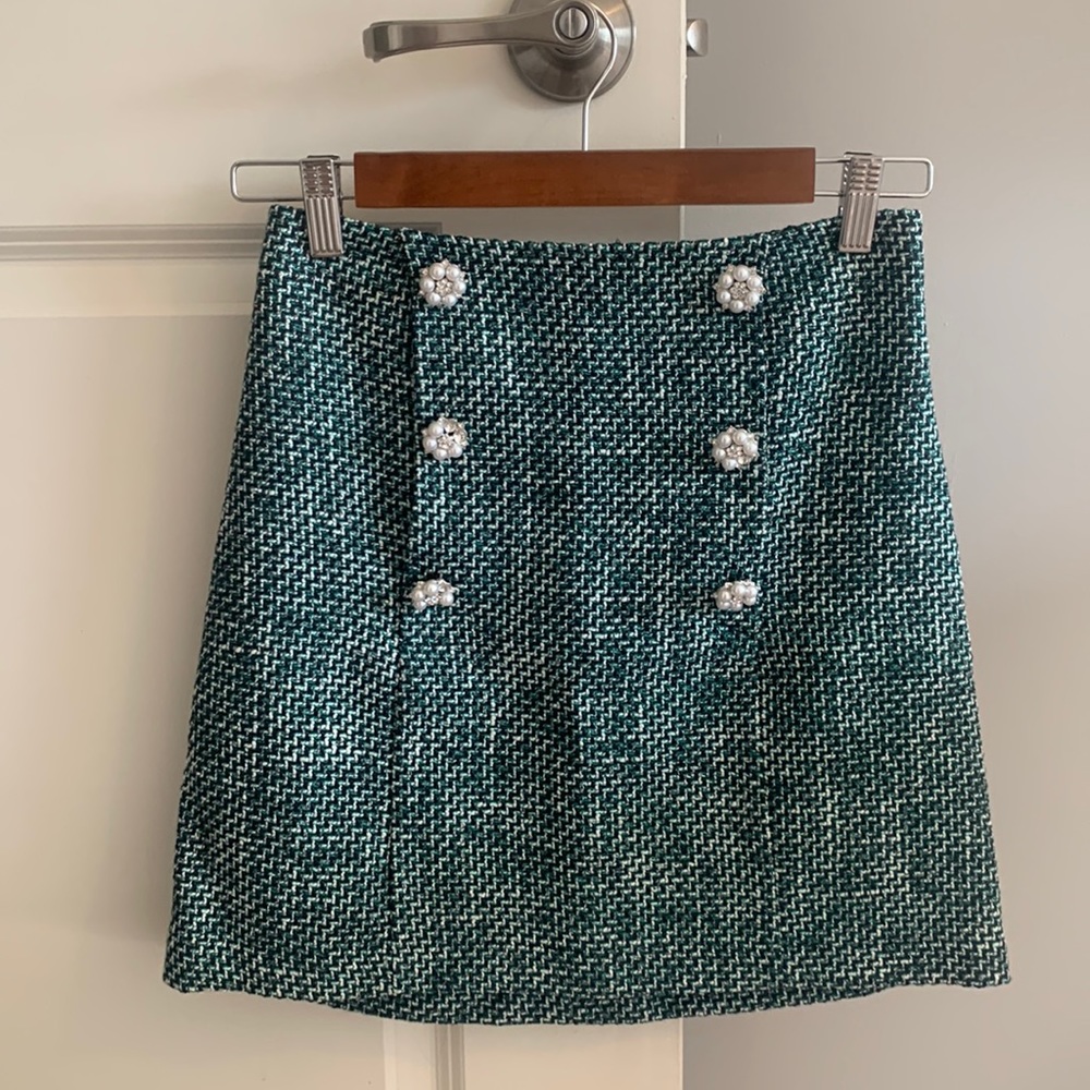 TopShop tweed mini skirt